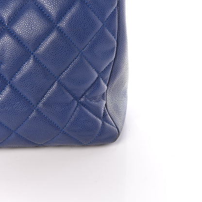Chanel Caviar Quilted XXL Grand Shopping Tote GST Navy Blue 14 of 20