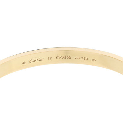 Cartier 18K Yellow Gold LOVE Bracelet 17 13 of 19