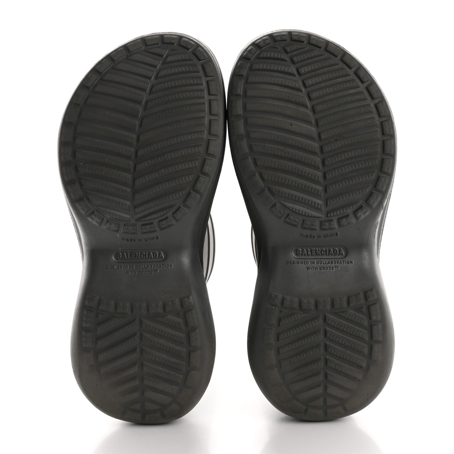 Balenciaga X CROCS Rubber Womens Rain Boots 41 Grafite 7 of 8