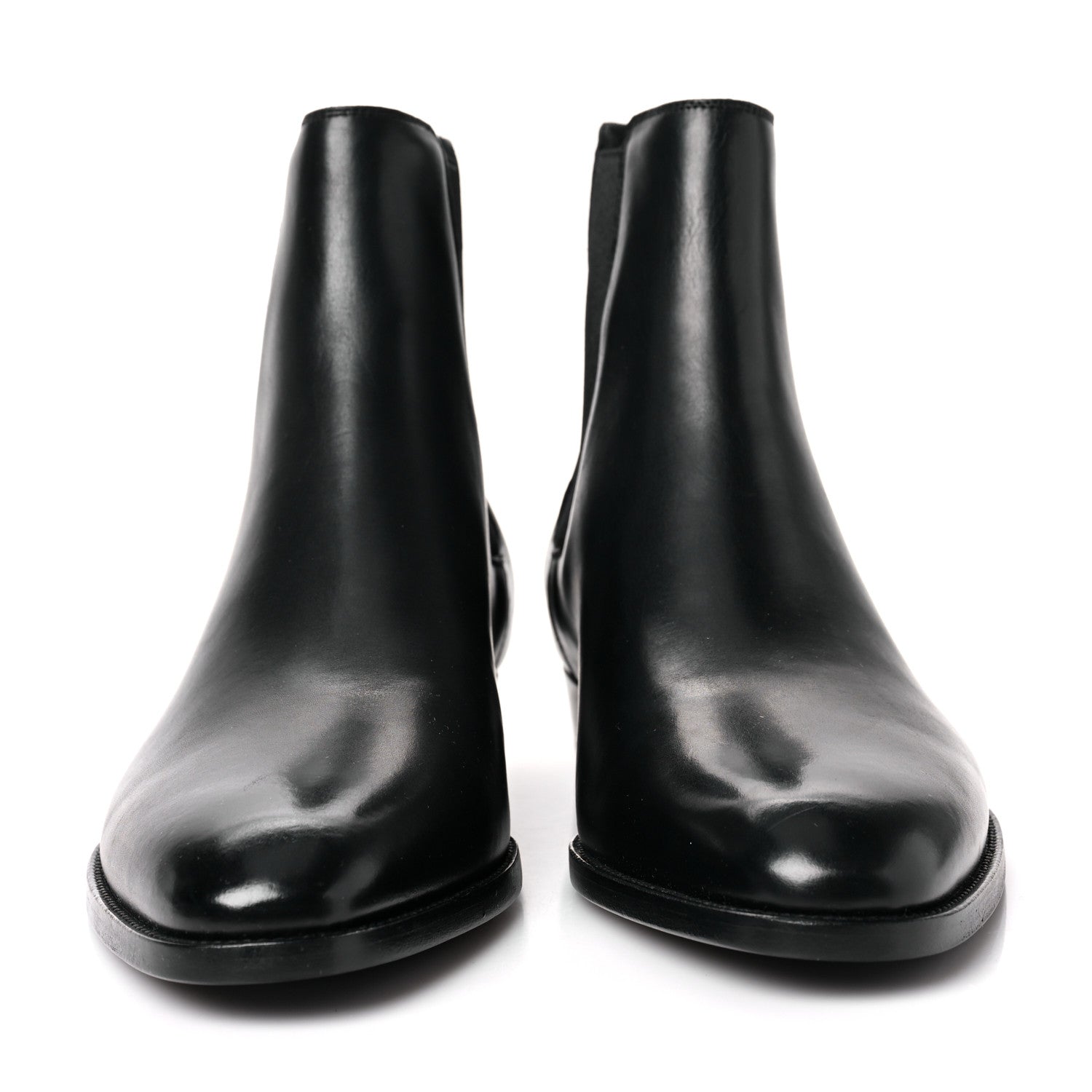 Saint Laurent Calfskin Mens Wyatt Chelsea Boots 39 Black 2 of 8