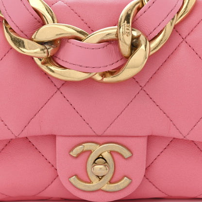 Chanel Lambskin Quilted Mini Funky Town Flap Pink 8 of 10