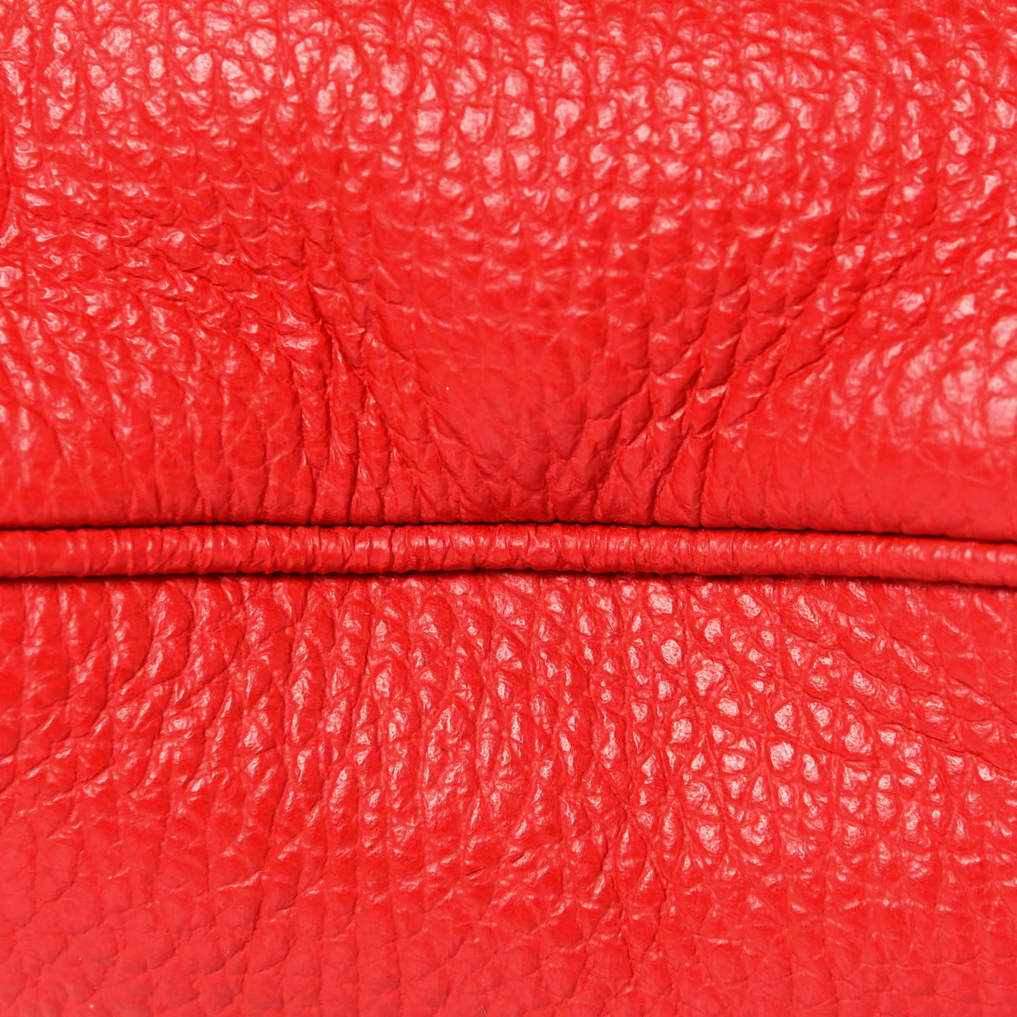 Pebbled Calfskin Medium Abbey Convertible Tote Red