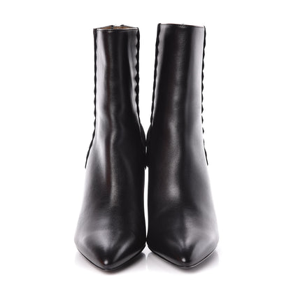 Hermes Calfskin Velvet Goatskin Womens Proof Low Boot 38.5 Black 2 of 9