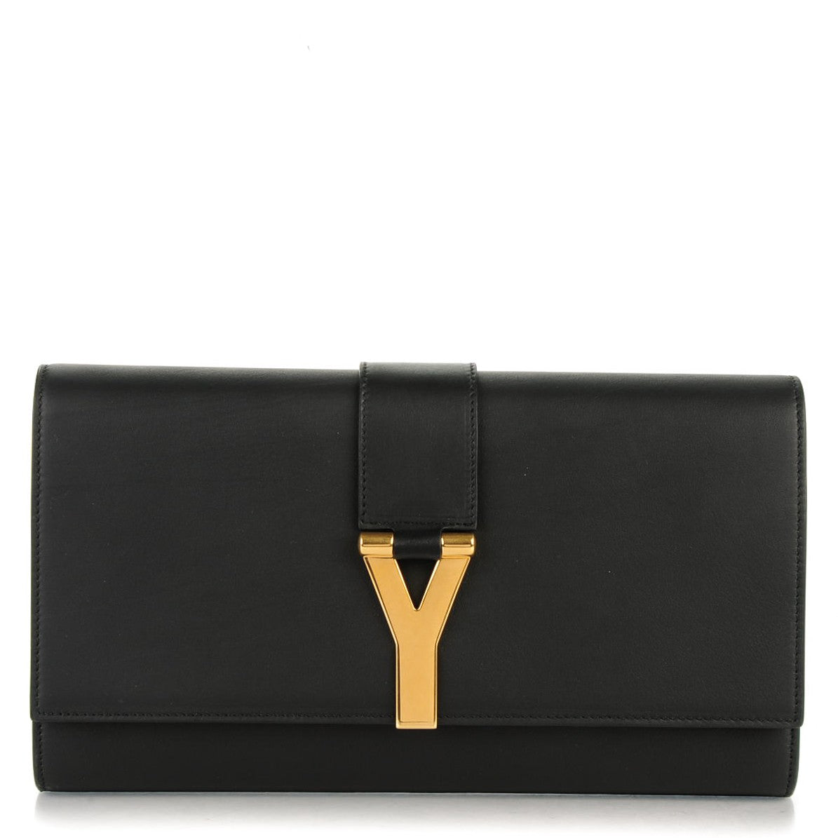 Saint Laurent Calfskin Classic Y Ligne Clutch Black 1 of 14