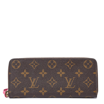 Louis Vuitton Monogram Clemence Wallet Hot Pink 1 of 10