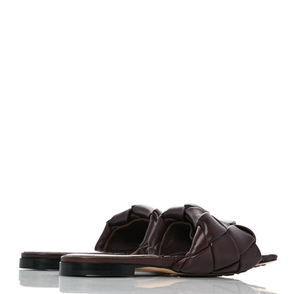 Bottega Veneta Nappa Maxi Intrecciato Lido Flat Sandals 36.5 Oak 4 of 8