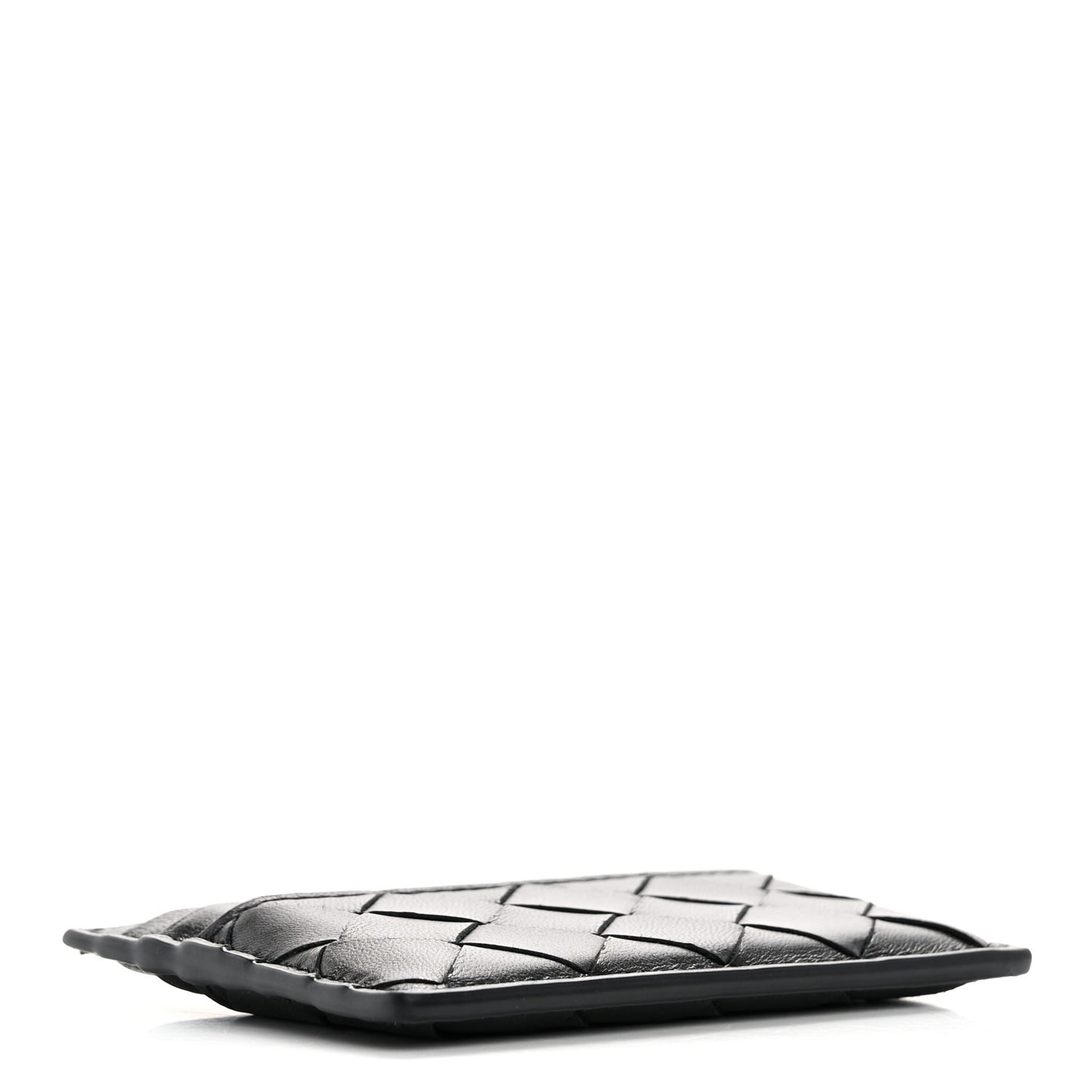 Nappa Intrecciato Card Holder Black