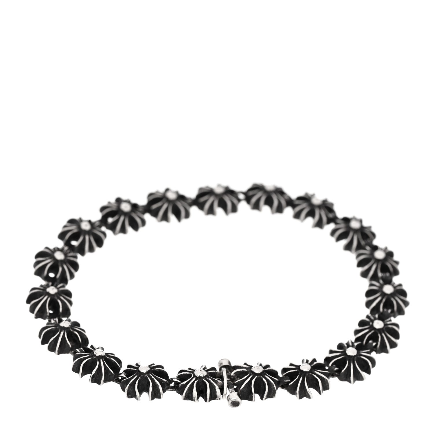 Chrome Hearts Sterling Silver Tiny Plus Cross Chain Bracelet 2 of 3