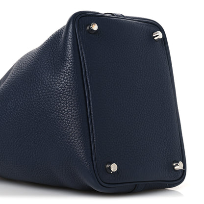 Hermes Taurillon Clemence Picotin Lock 18 PM Bleu Nuit 9 of 12
