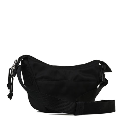 Balenciaga Recycled Sport Nylon Logo Embroidered Wheel Sling Bag Black White 2 of 10