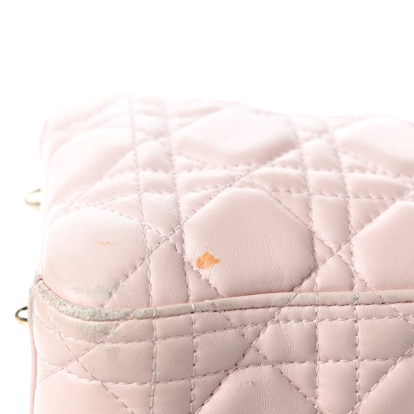 Lambskin Cannage Medium Lady Dior Light Pink