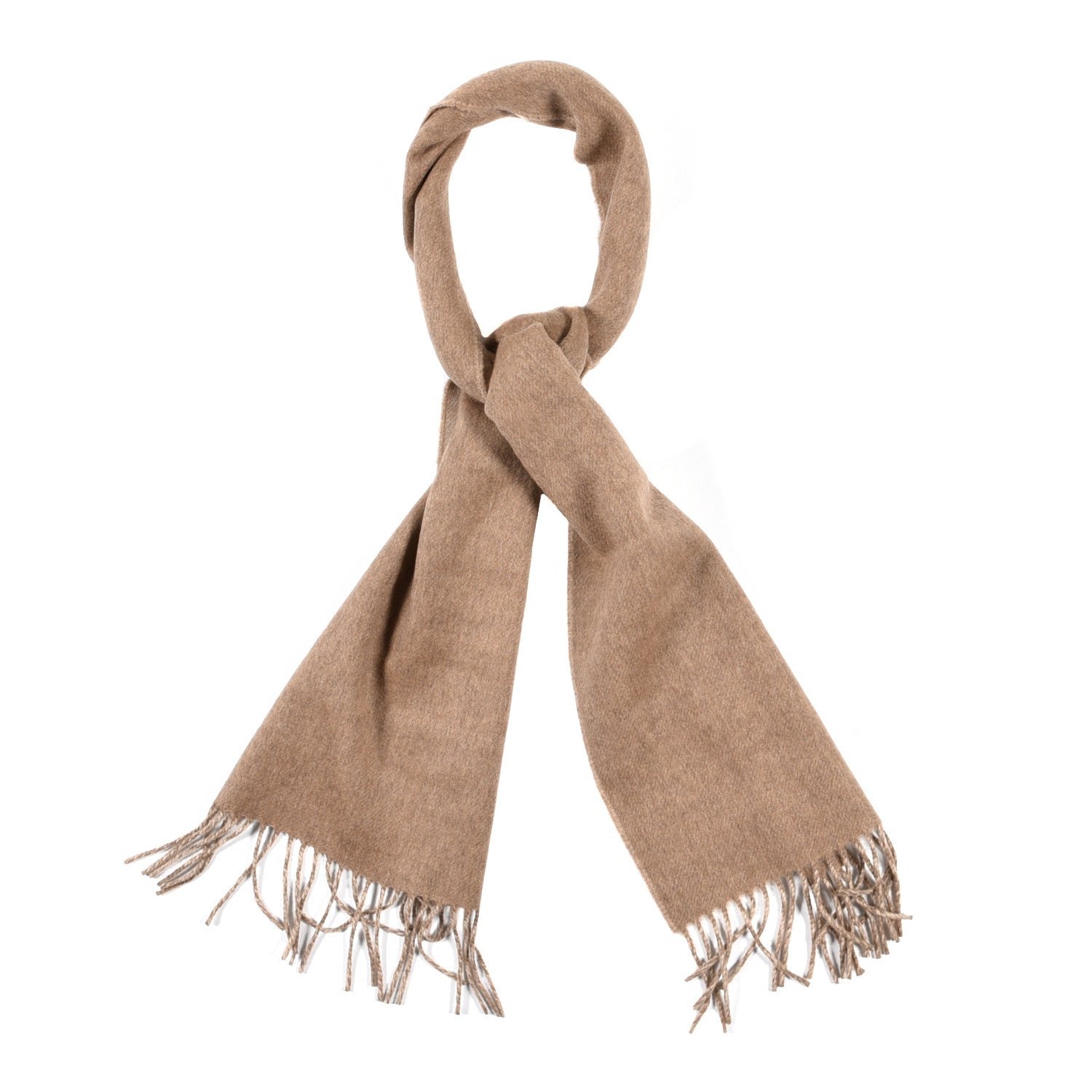 Hermes Cashmere Recto Verso Muffler Marron Glace Craie 1 of 5