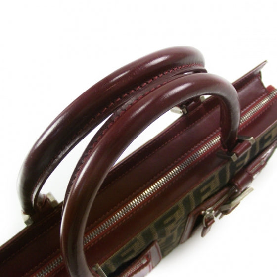 Zucca Multipocket Satchel Burgundy