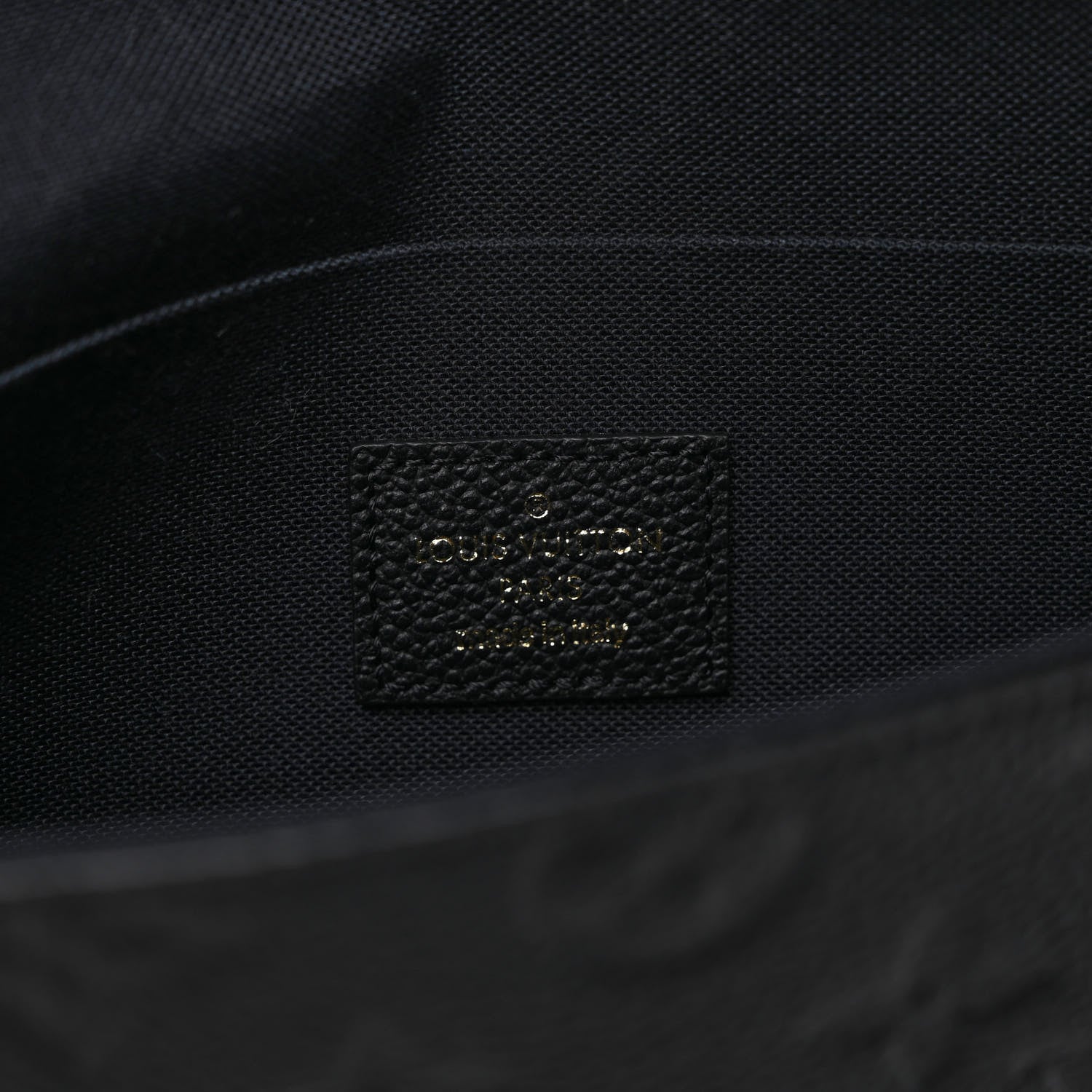Louis Vuitton Empreinte Pochette Felicie Chain Wallet Black 7 of 10