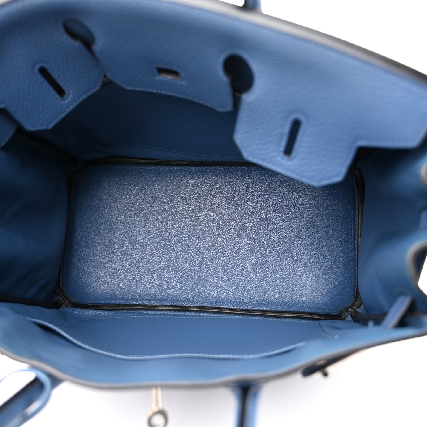 Taurillon Clemence Birkin 30 Bleu Agate