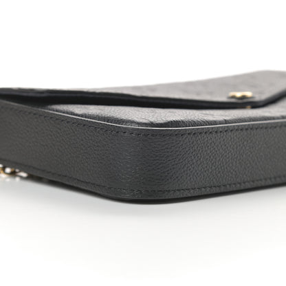 Louis Vuitton Empreinte Pochette Felicie Chain Wallet Black 12 of 14