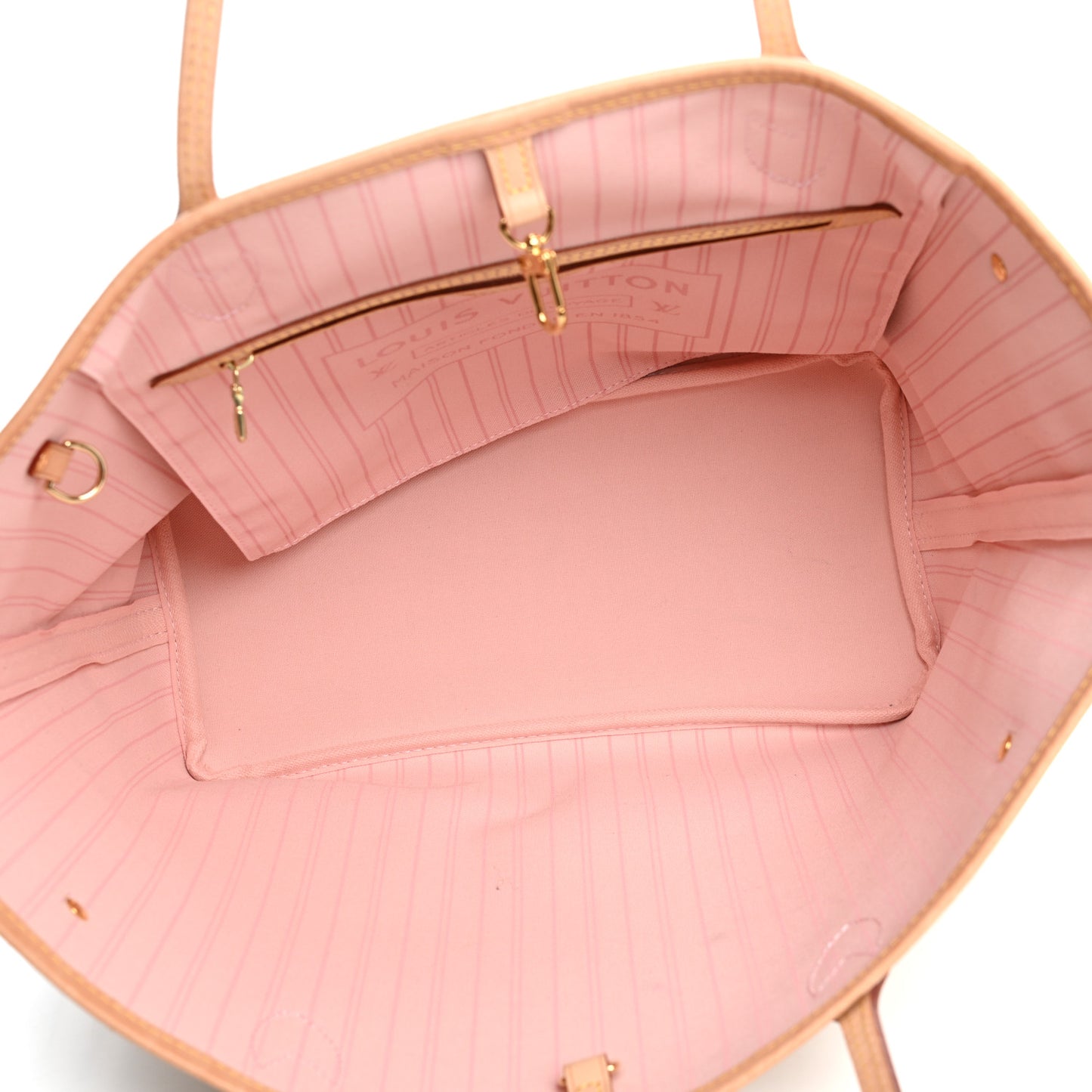 Damier Azur Neo Neverfull MM Rose Ballerine