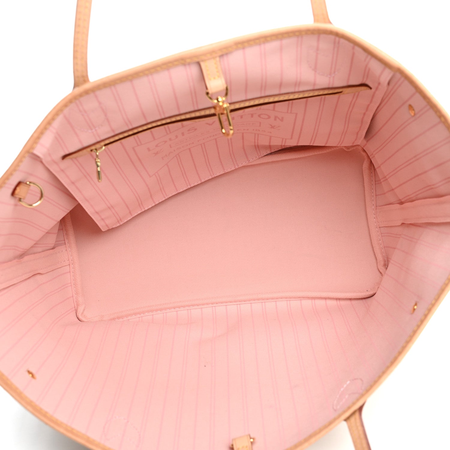 Louis Vuitton Damier Azur Neo Neverfull MM Rose Ballerine 5 of 10