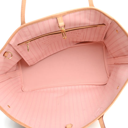 Louis Vuitton Damier Azur Neo Neverfull MM Rose Ballerine 5 of 10