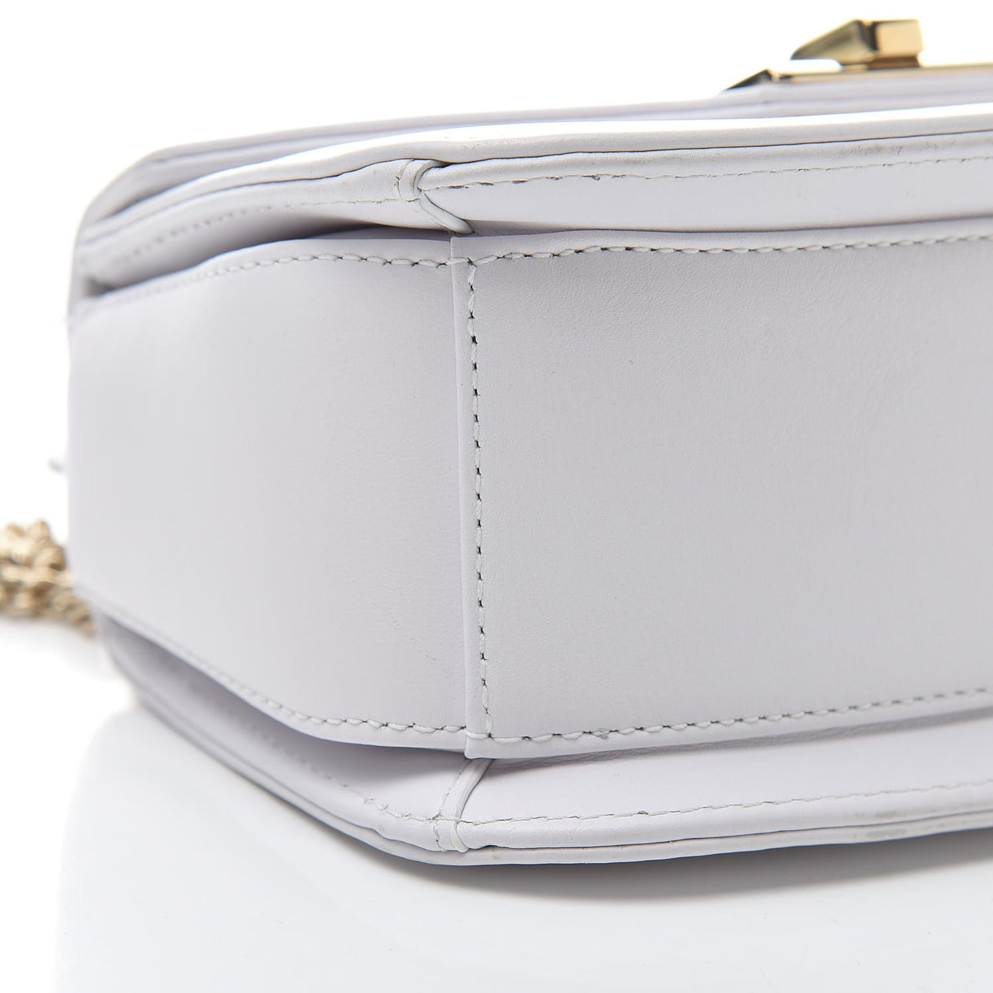 Calfskin VLTN Small Shoulder Bag White