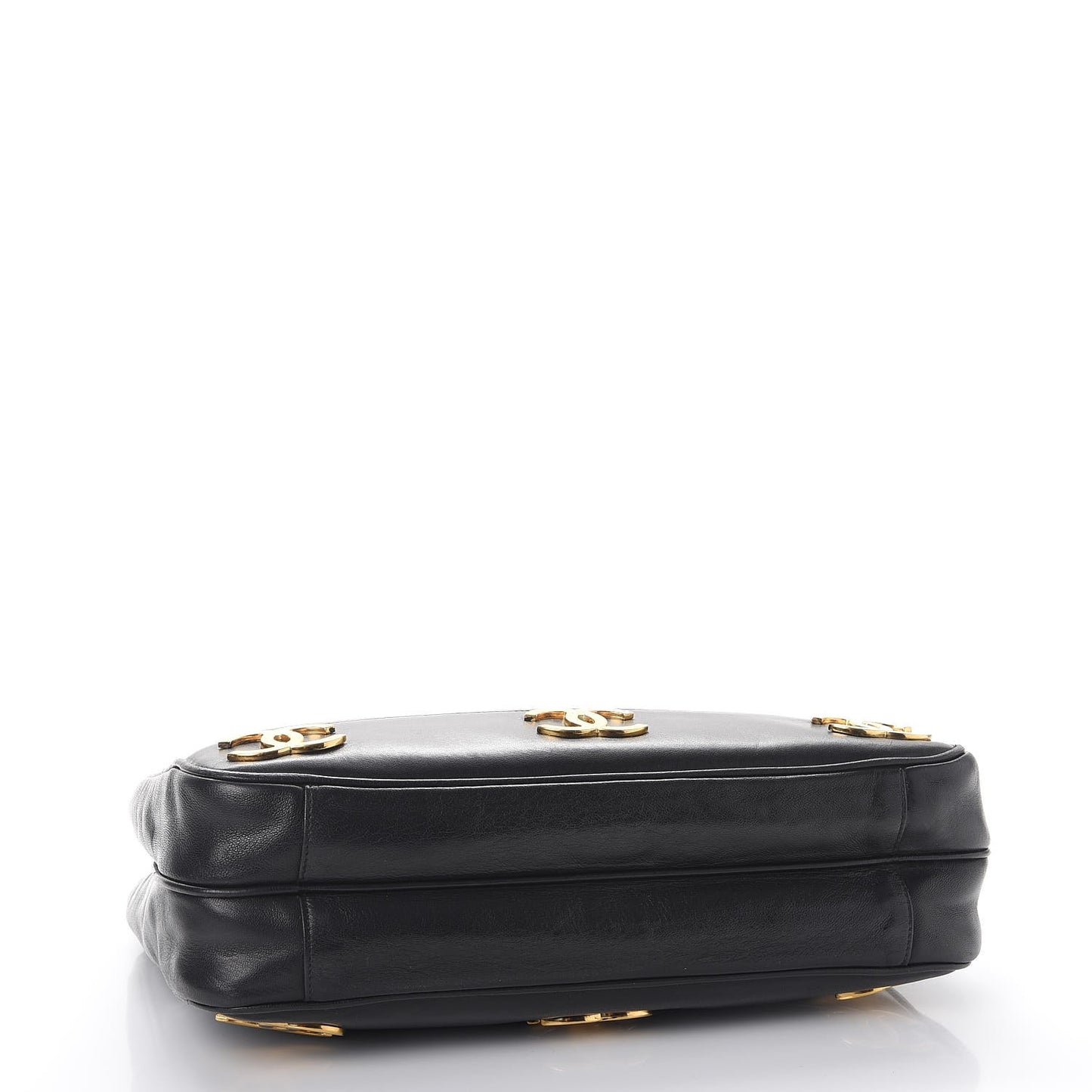 Lambskin CC Shoulder Bag Black