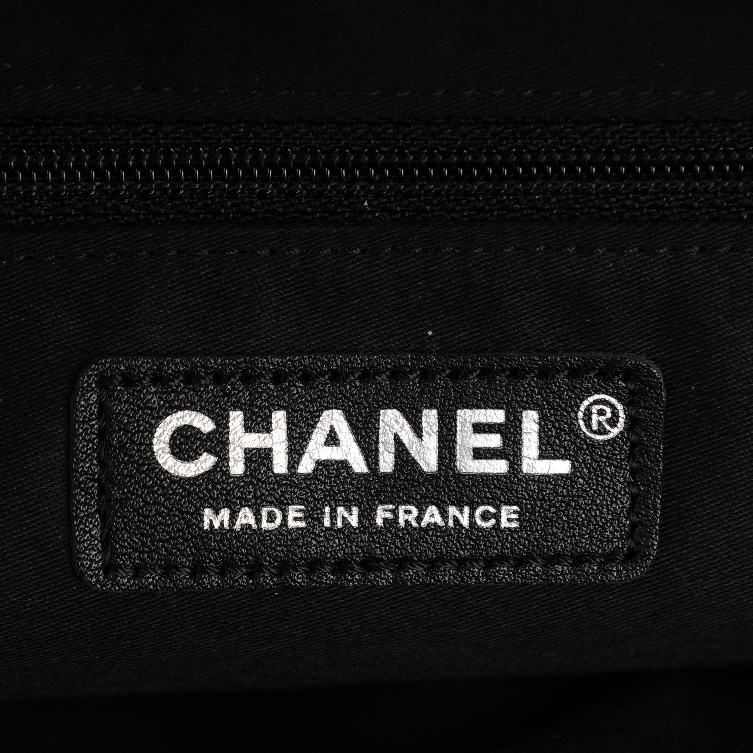 Chanel Tweed Lambskin Large Girl Bag Navy 6 of 7