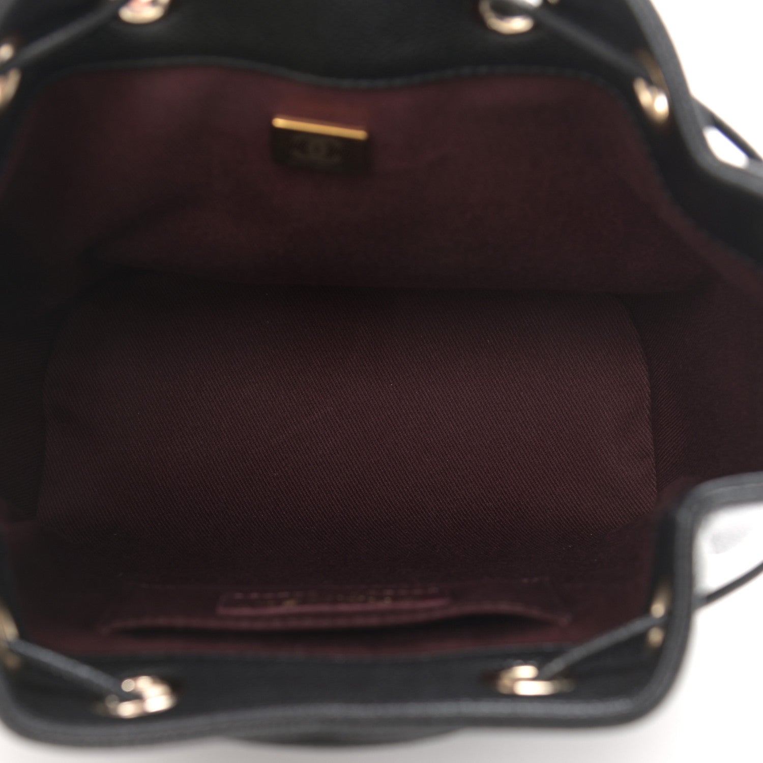 Chanel Caviar Quilted CC Pocket Bucket Bag Black 5 of 11