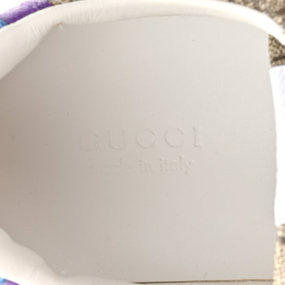 Gucci Calfskin GG Supreme Monogram Perforated Womens Platform 55mm Sneakers 40 Beige Ebony Sugar Pink Crop Shine Purple 8 of 10