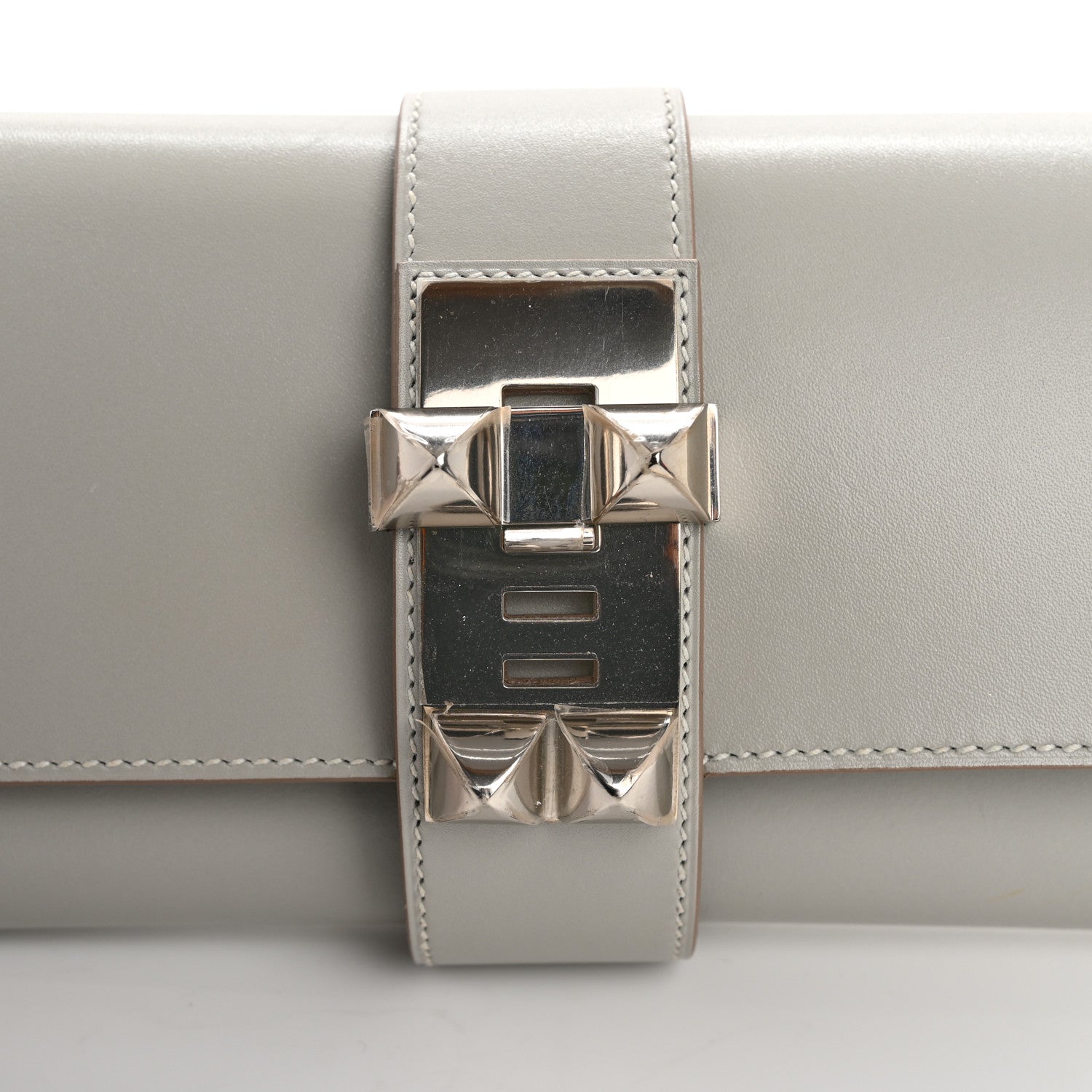 Hermes Swift Medor 23 Clutch Gris Perle 11 of 16