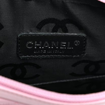 Chanel Calfskin Quilted Medium Cambon Messenger Pink Black 6 of 10