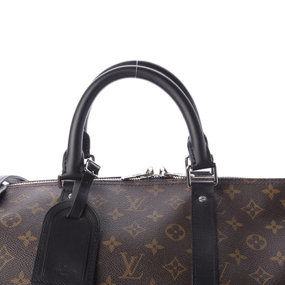 Louis Vuitton Monogram Macassar Keepall Bandouliere 55 9 of 9
