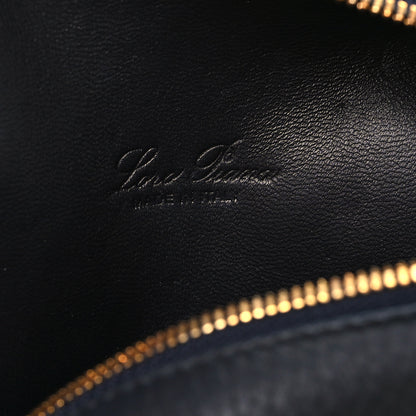 Loro Piana Grained Calfskin L19 Extra Pocket Pouch Navy Blue 6 of 9