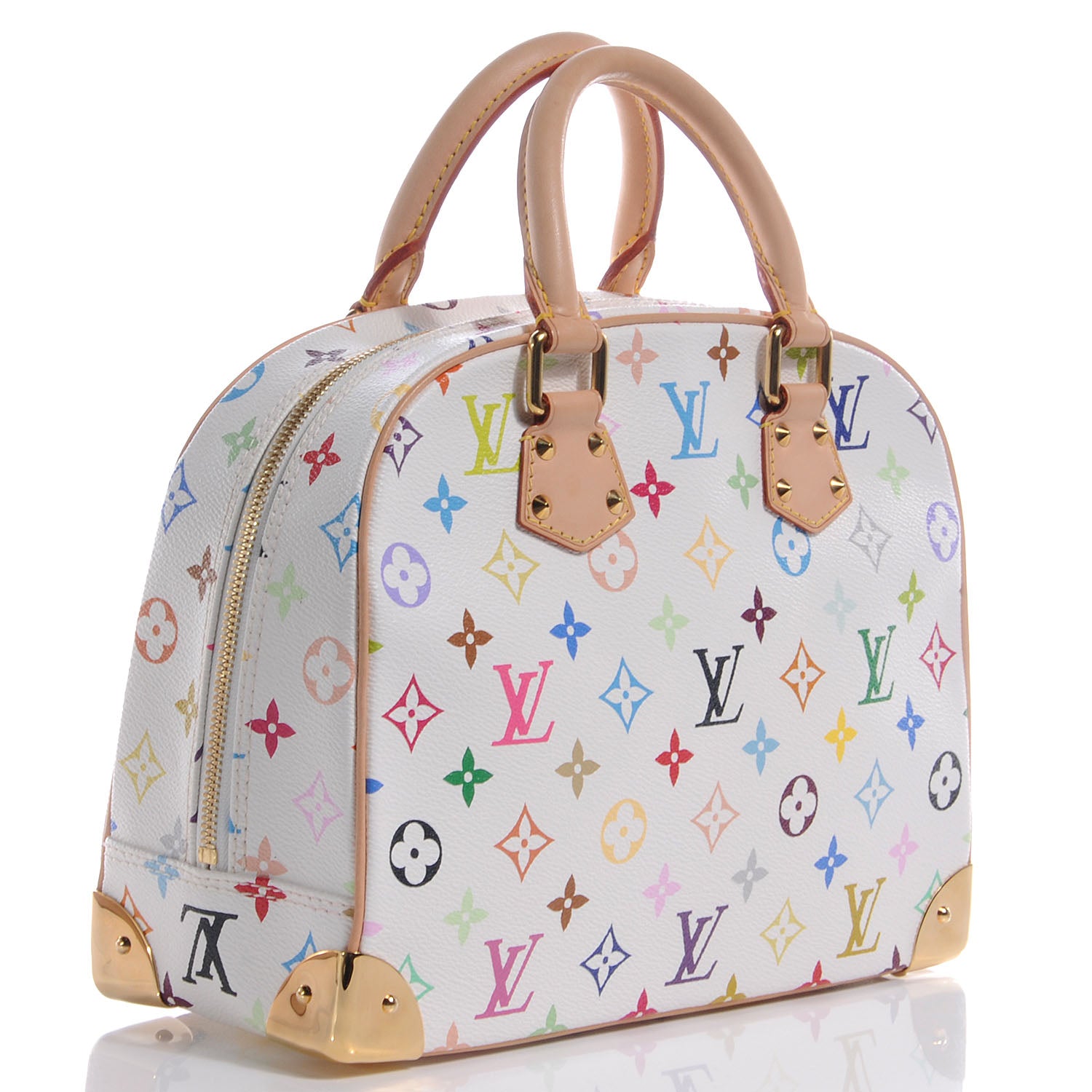 Louis Vuitton Monogram Multicolor Trouville White 3 of 9