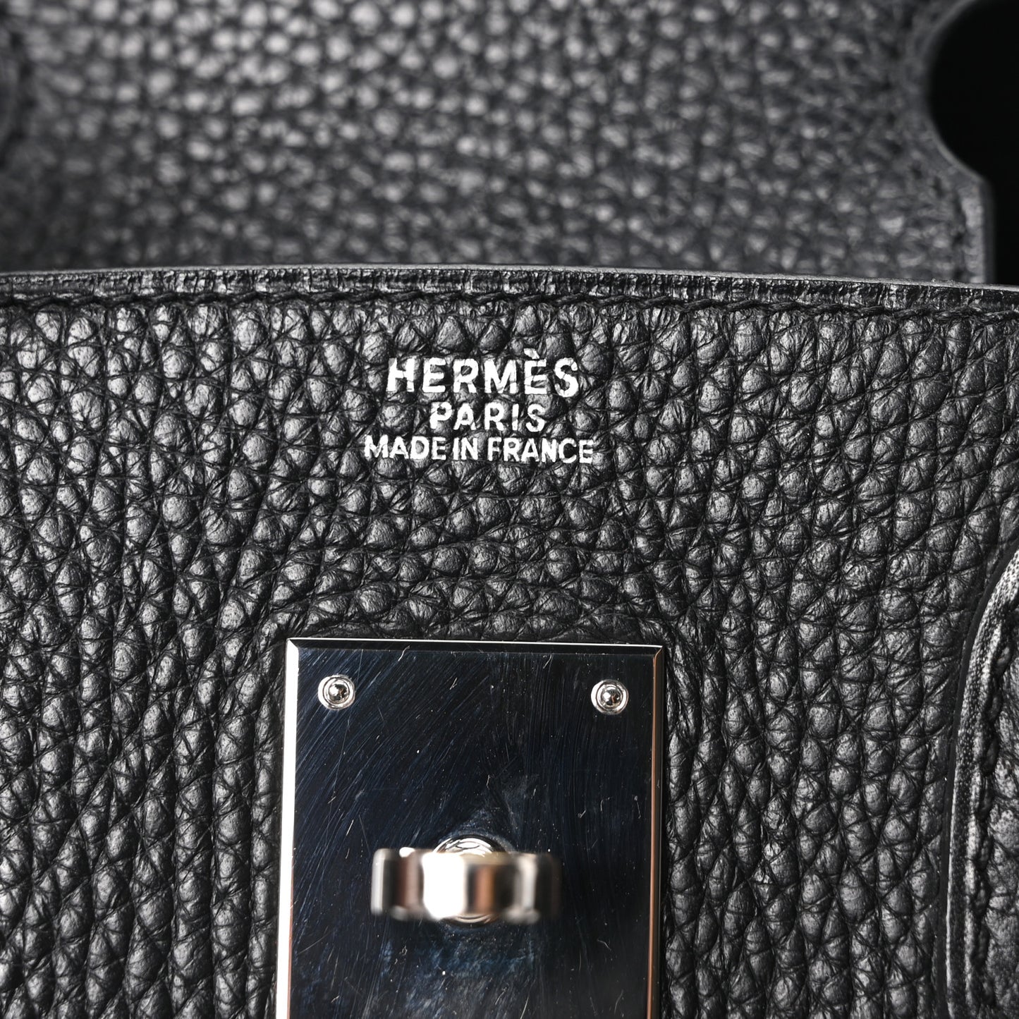 Taurillon Clemence Birkin 30 Black
