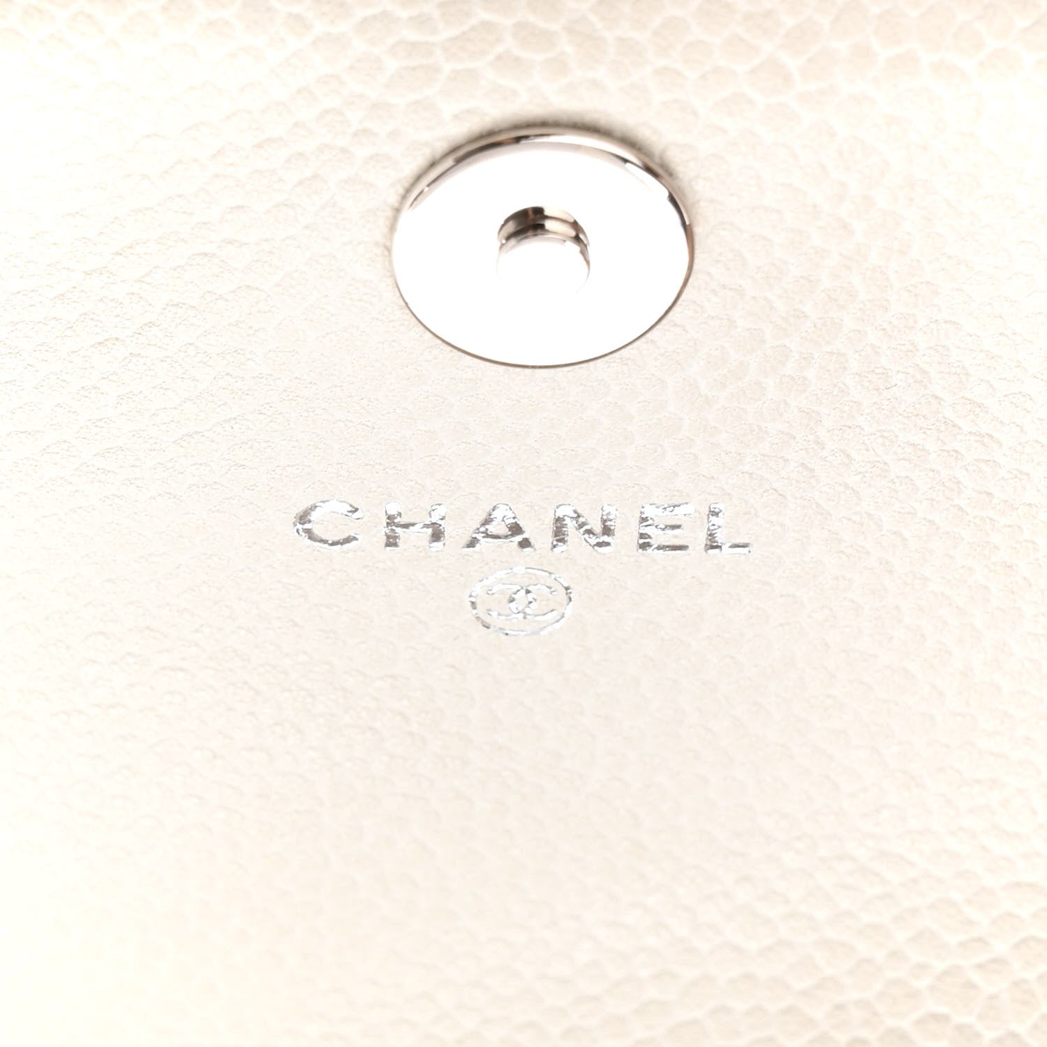 Chanel Caviar Half Moon Wallet On Chain WOC White 6 of 10