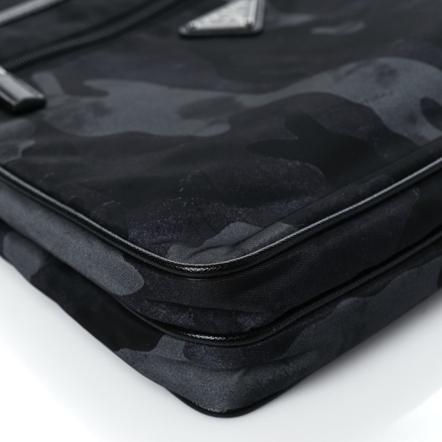 Tessuto Nylon Camouflage Flat Messenger Fumo