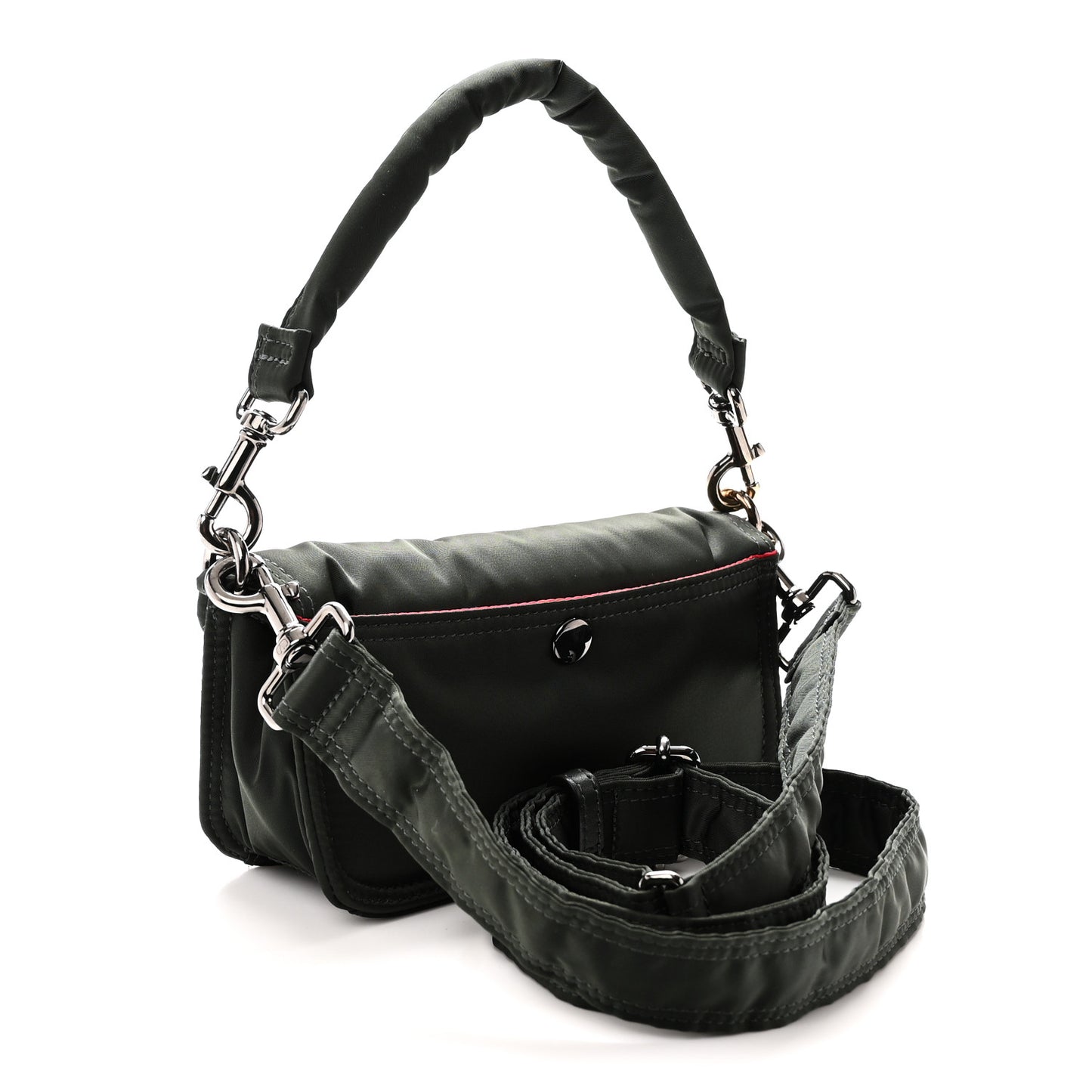 X PORTER Technical Fabric Vlogo Loco Small Crossbody Bag Khaki
