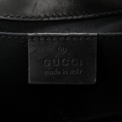 Gucci Monogram Studded Horsebit Clutch Black 6 of 13