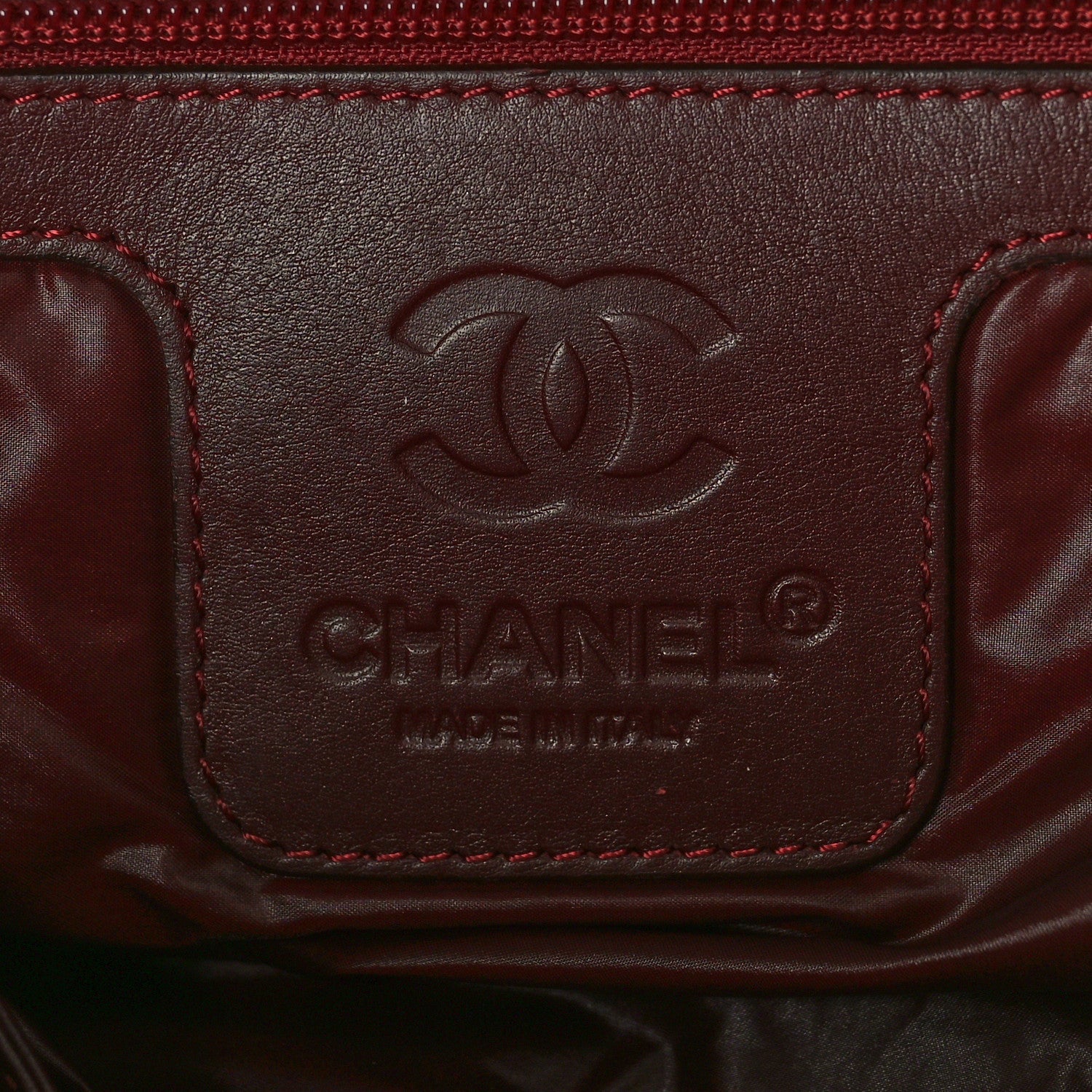 Chanel Nylon Quilted Coco Cocoon Medium Reversible Tote Black Red 6 of 9