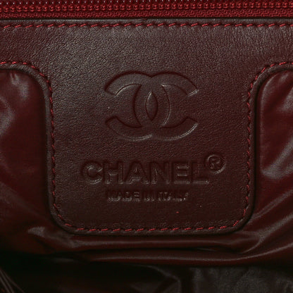 Chanel Nylon Quilted Coco Cocoon Medium Reversible Tote Black Red 6 of 9