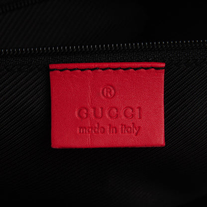 Gucci GG Monogram Zippered Tote Navy Red 6 of 7