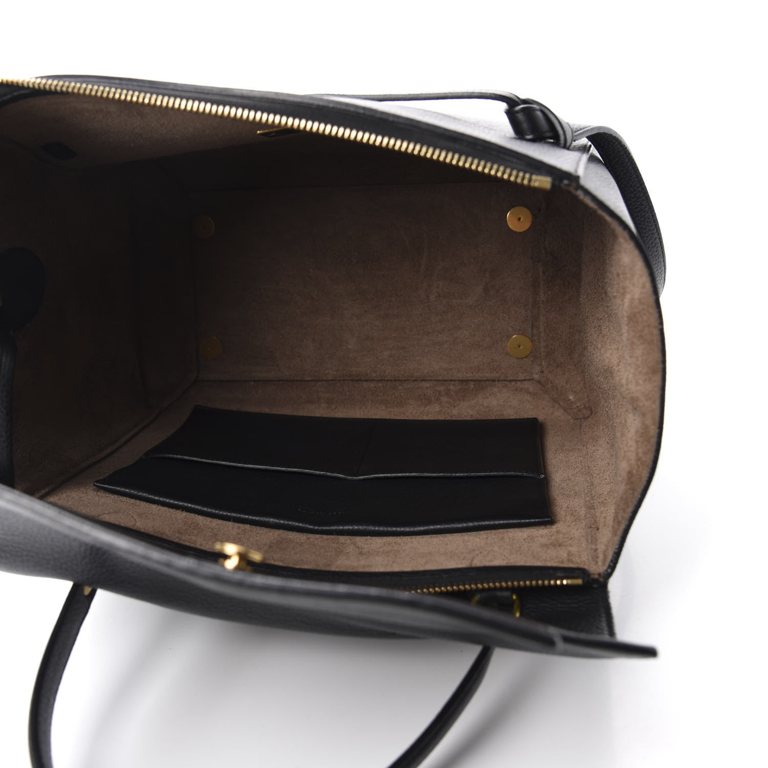Celine Drummed Calfskin Mini Belt Bag Black 5 of 13