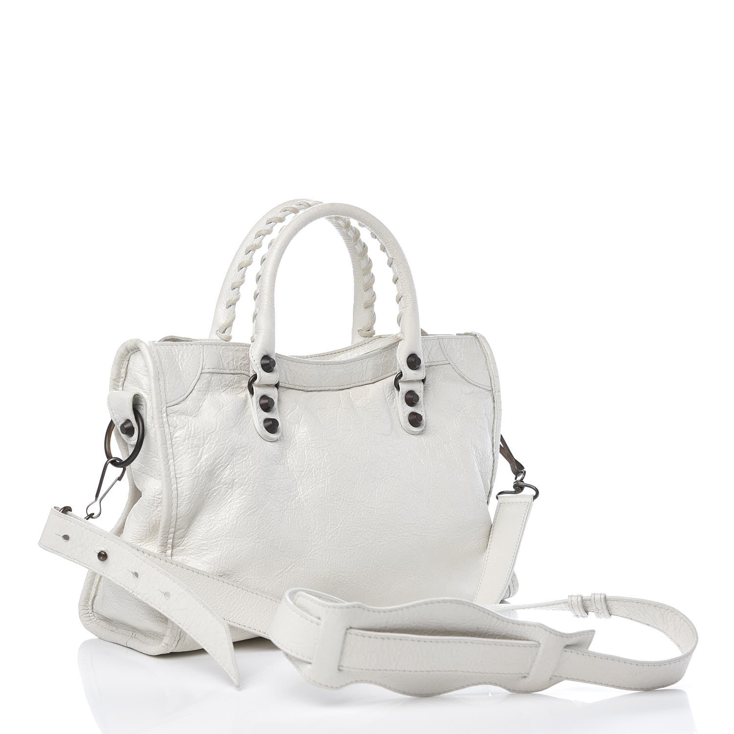 Balenciaga Agneau Classic Hardware S City White 4 of 9