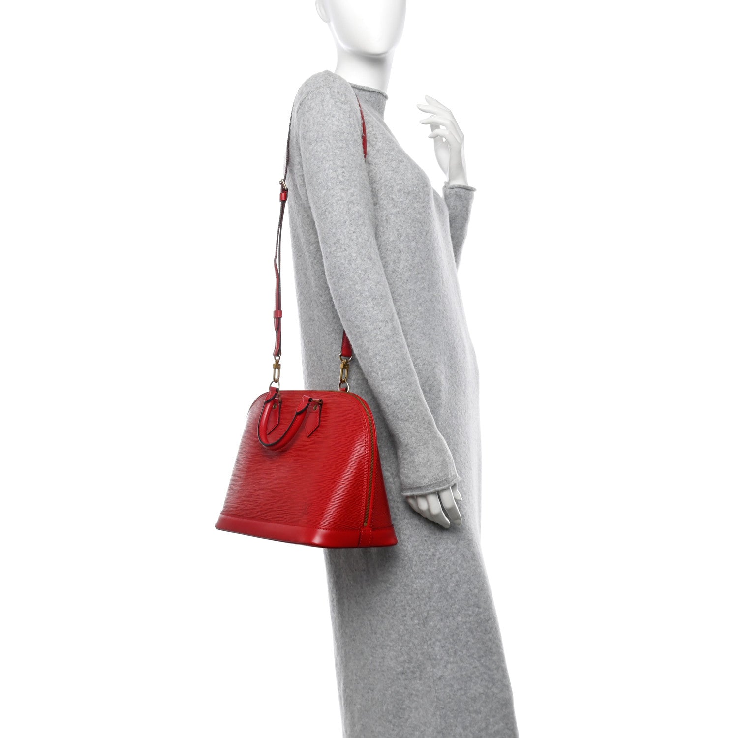 Louis Vuitton Epi Alma PM Castillan Red 2 of 14