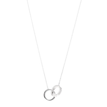 Tiffany Sterling Silver 1837 Interlocking Circles Pendant Necklace 1 of 4