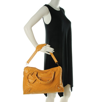 Balenciaga Agneau Giant 12 Gold Hardware City Jaune Moutarde 2 of 7