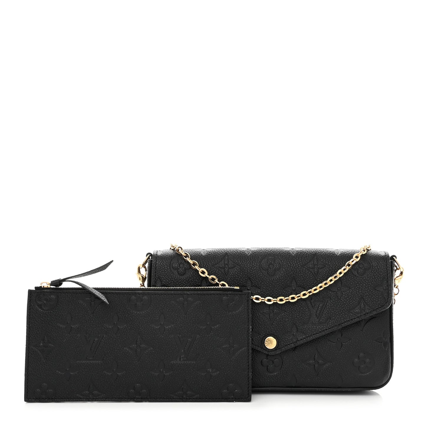 Empreinte Pochette Felicie Chain Wallet Black