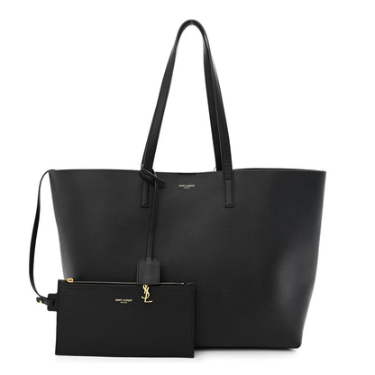 Saint Laurent Calfskin Large Shopping Tote Black 1 of 12