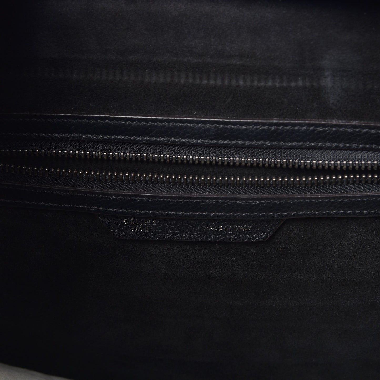 Drummed Calfskin Mini Luggage Black