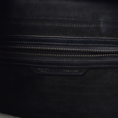 Celine Drummed Calfskin Mini Luggage Black 7 of 9